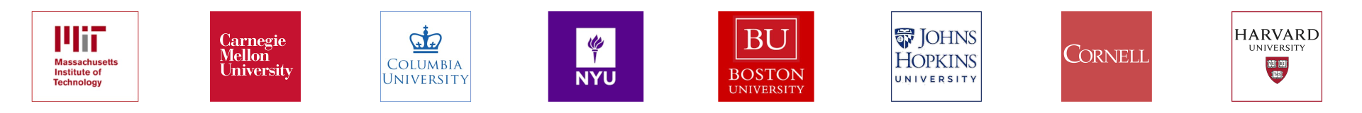 Universities where students have been admitted